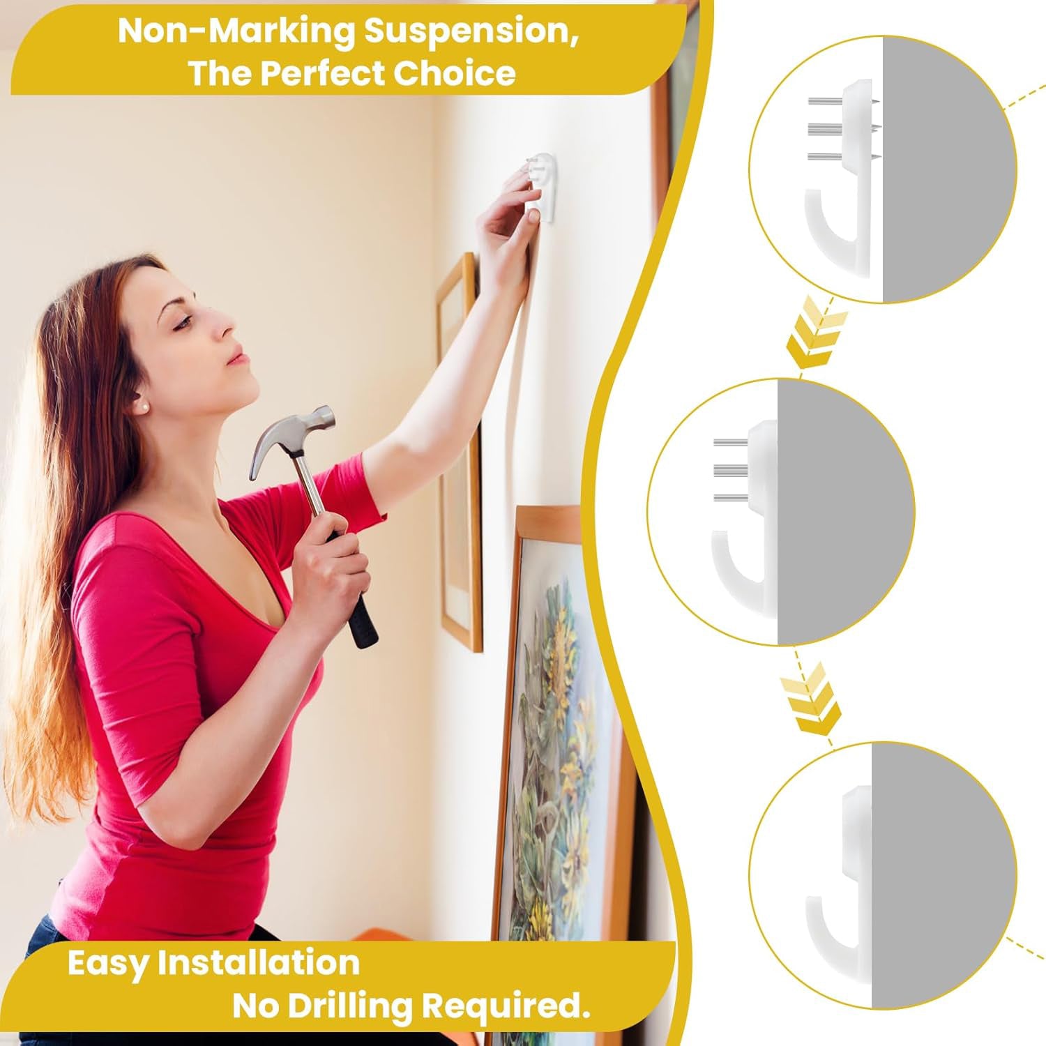 33 in 1 Picture Hangers Photos Hanging Hardware Kit (1 Set) 33 in 1 Picture Hangers Photos Hanging Hardware Kit (1 Set)